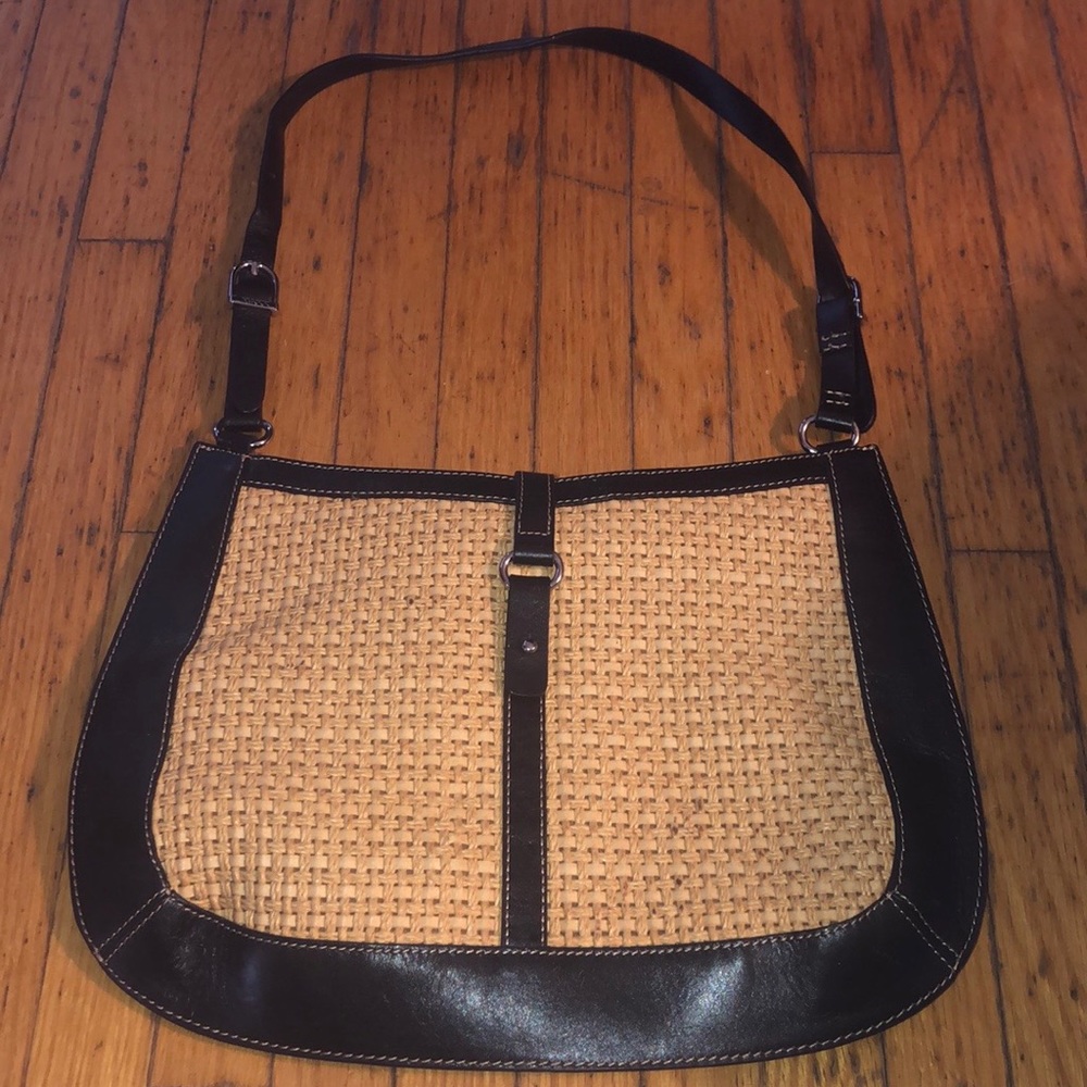 Maxx New York Woven Shoulder Bag